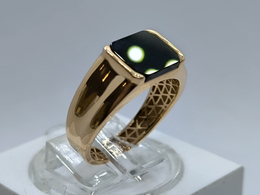 КОЛЬЦО ПЕЧАТКА оникс (Au 585)