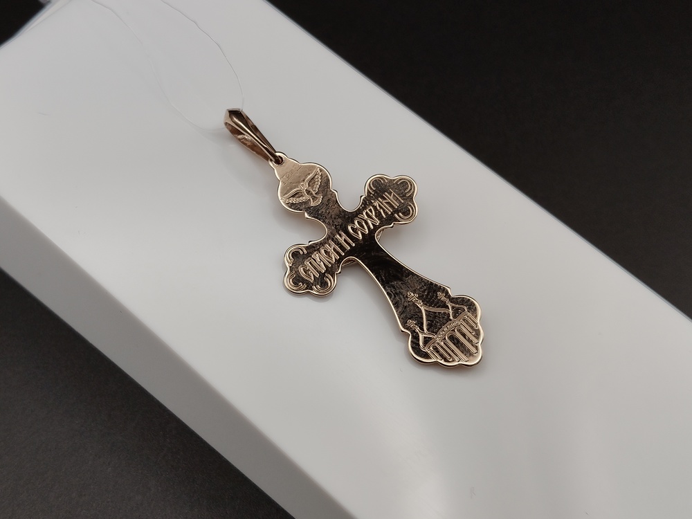 810-00047-10-00-00-02 ПОДВЕСКА КРЕСТ (Au 585)