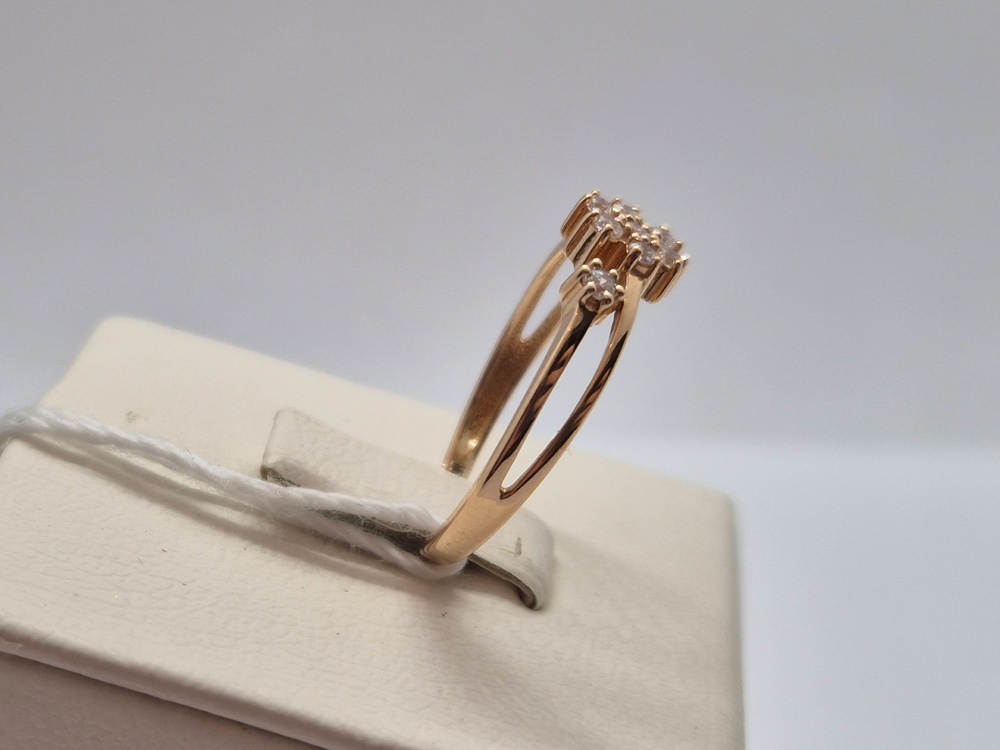 КОЛЬЦО С КАМНЯМИ (Au 585)