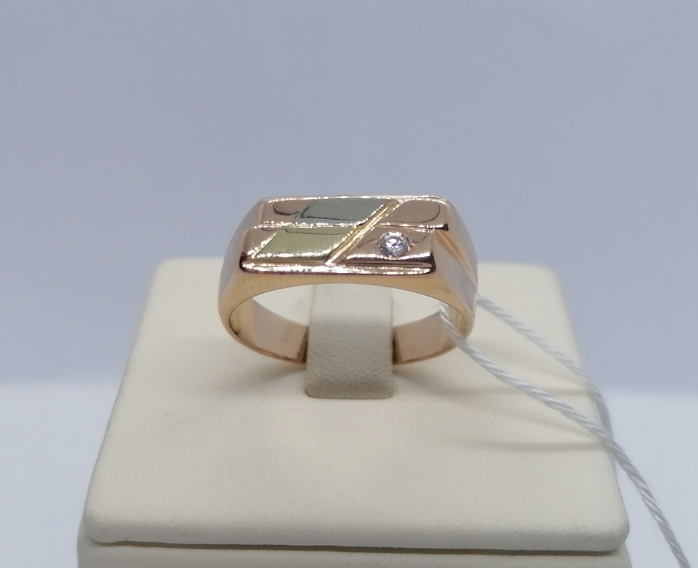 ПЕЧАТКА С КАМНЕМ (Au 585)