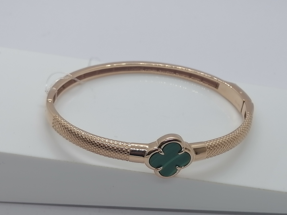 БРАСЛЕТ ЖЕСТКИЙ с камнем (Au 585)