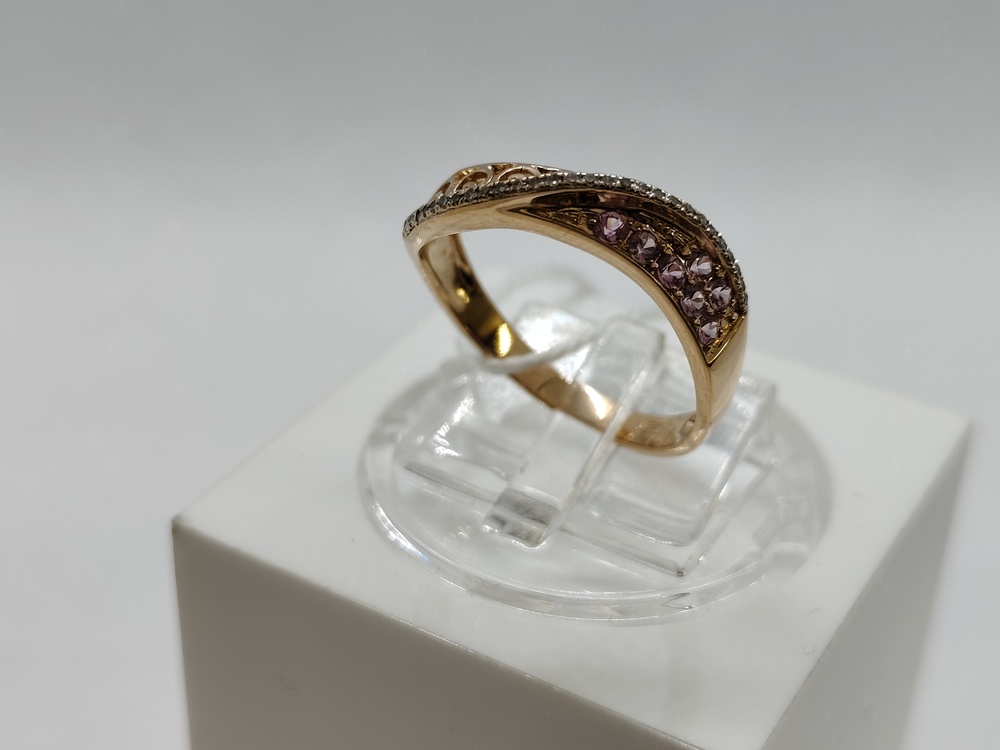 КОЛКМИ585 КОЛЬЦО С КАМНЯМИ (Au 585)