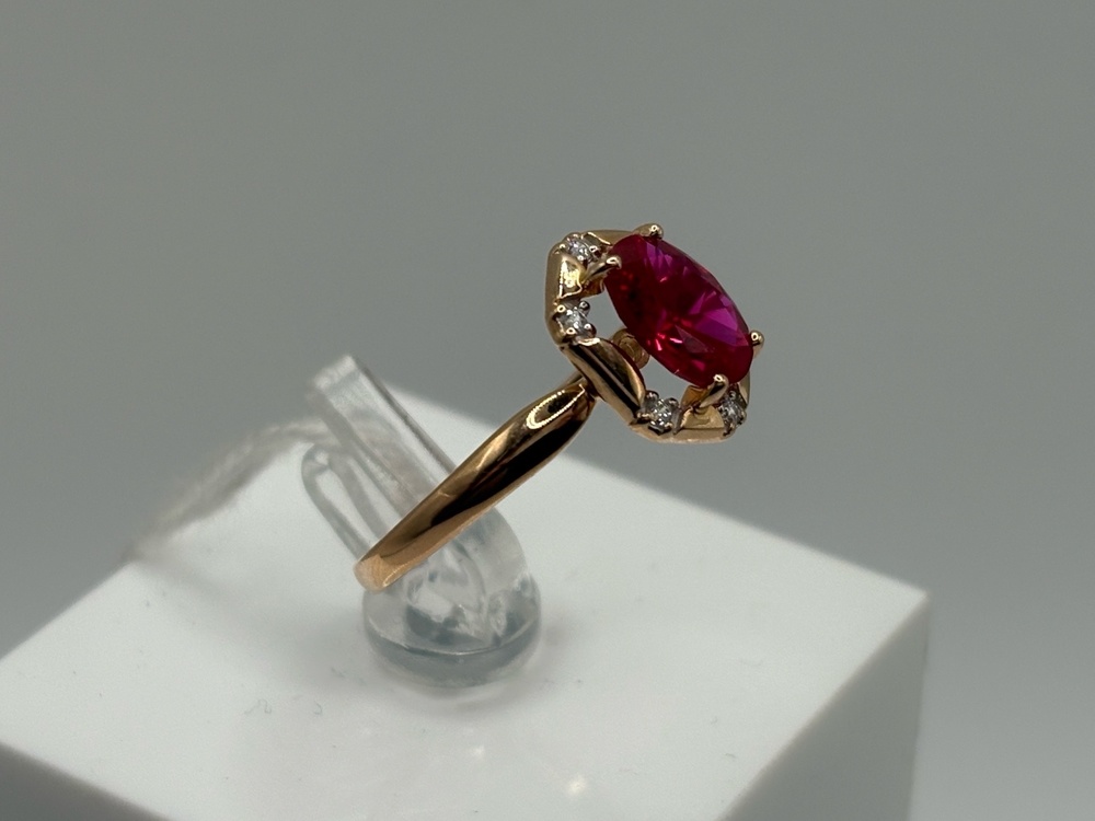 КОЛКМИ585 КОЛЬЦО С КАМНЯМИ (Au 585)