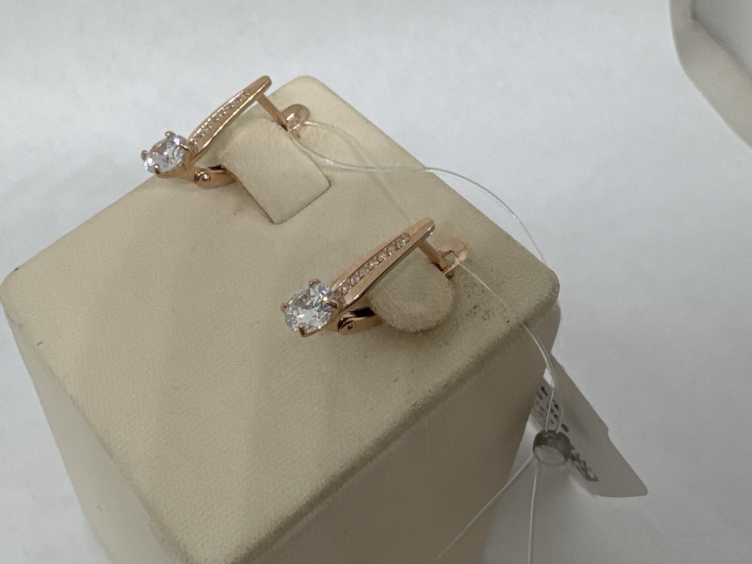 СЕРЬГИ С КАМНЯМИ (Au 585)