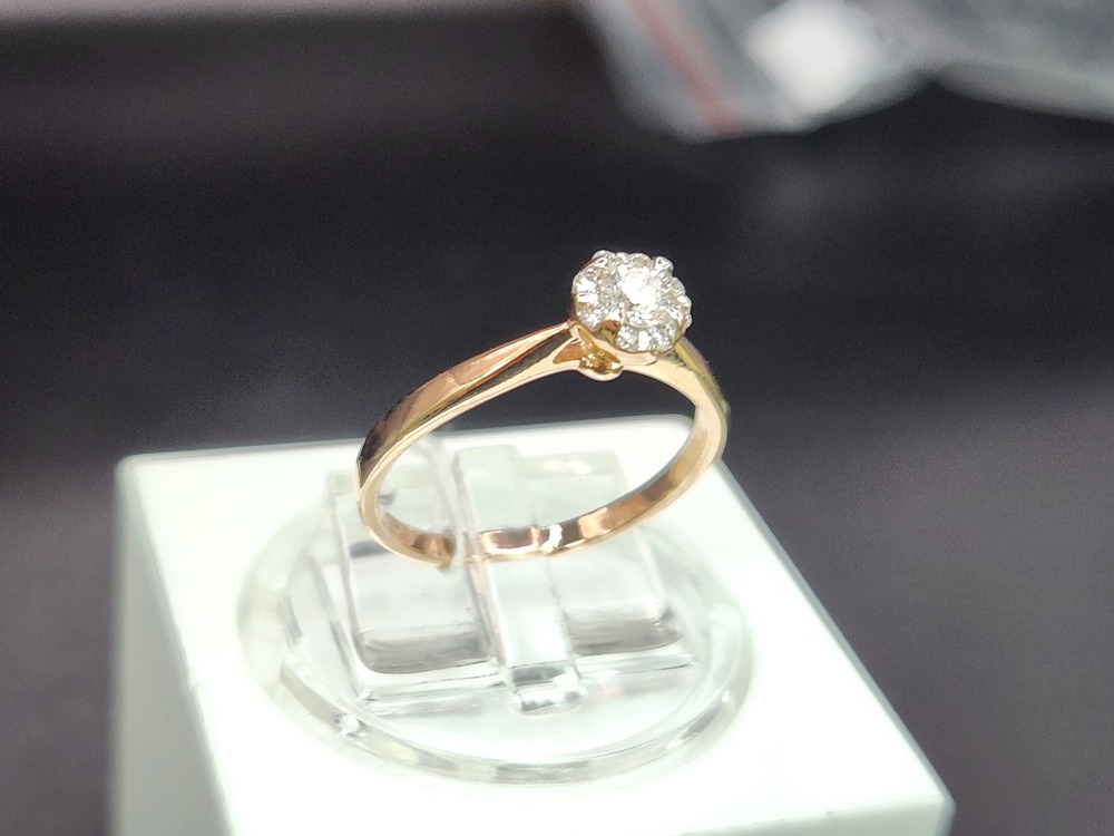 КОЛЬЦО БРИЛЛИАНТ Au 585