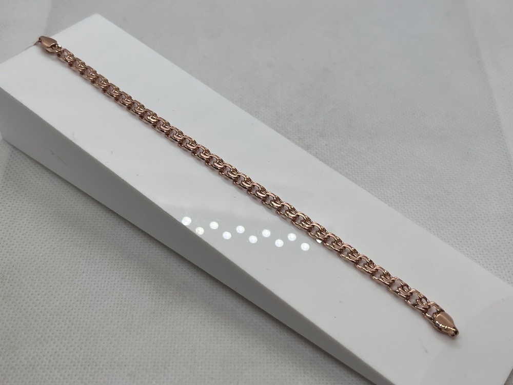 БЛБ585 БРАСЛЕТ ПОЛНОВЕСНЫЙ Бисмарк (Au 585)