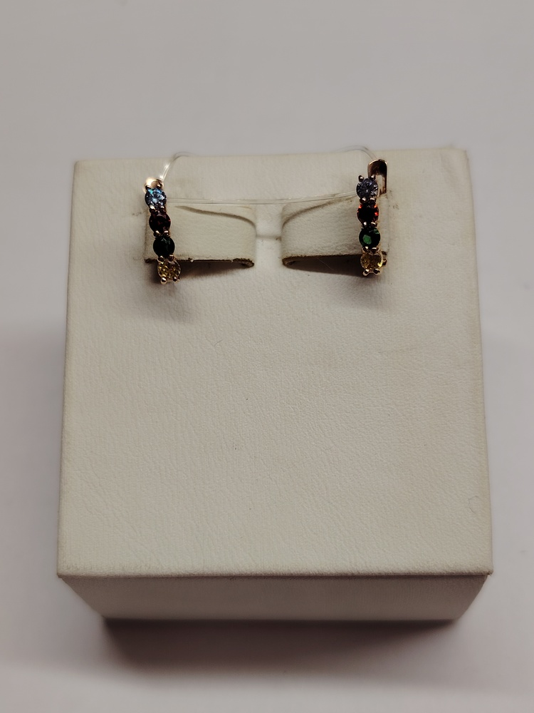 СЕРЬГИ С КАМНЯМИ (Au 585)