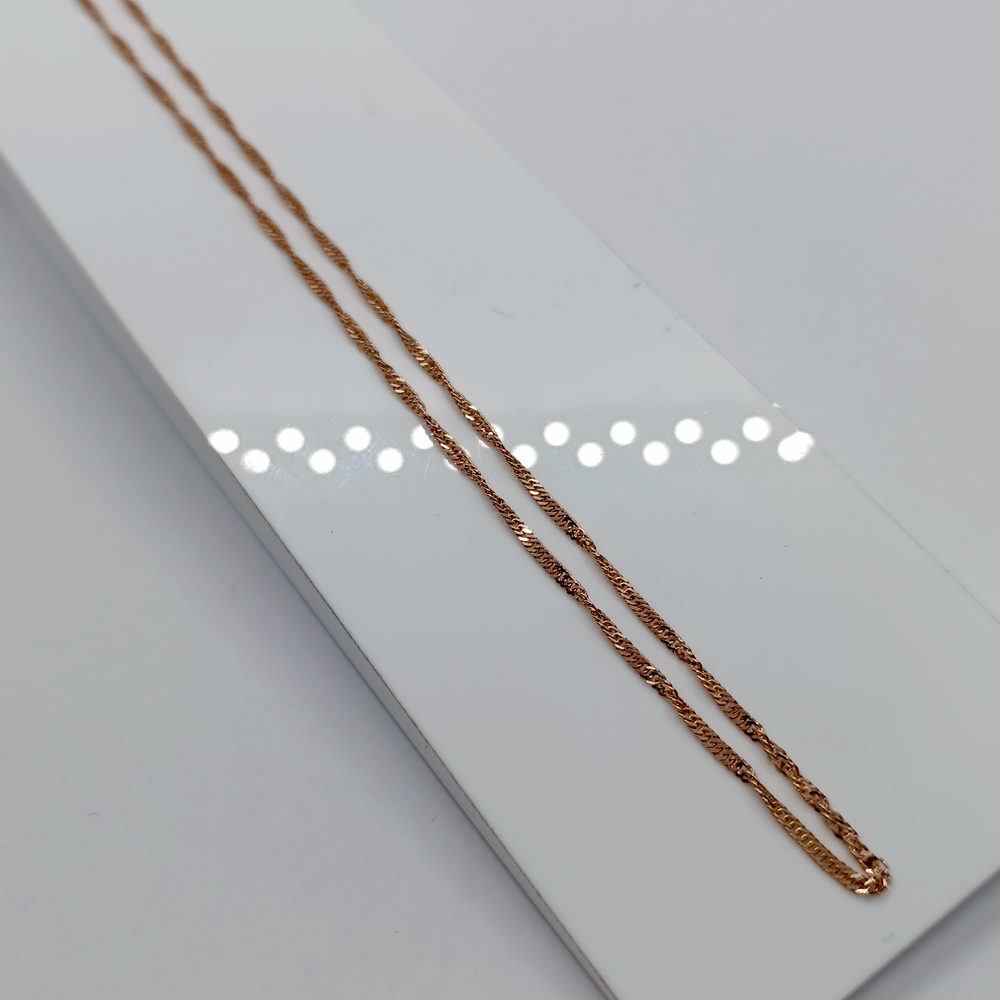 ЦЛСИ585 ЦЕПЬ ПОЛНОВЕСНАЯ Сингапур (Au 585)