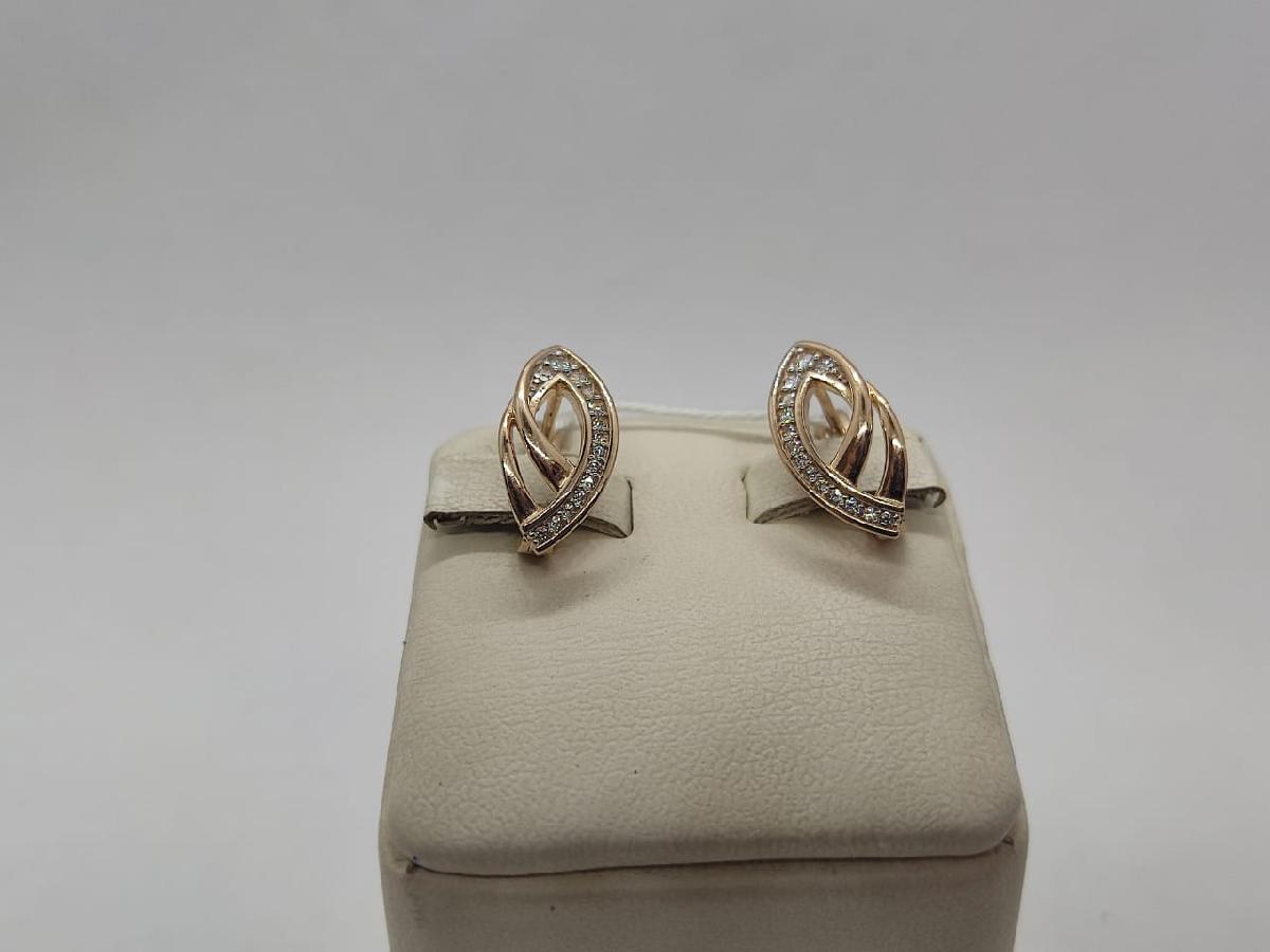 СЕРЬГИ С КАМНЯМИ (Au 585)