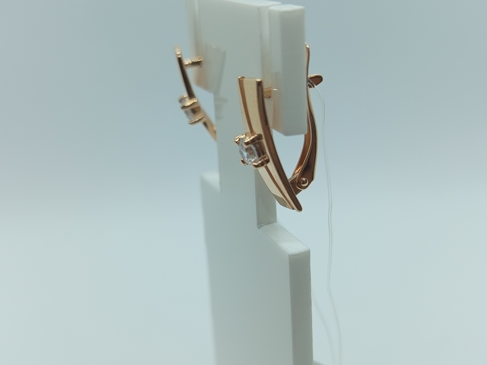 СЕРЬГИ С КАМНЕМ (Au 585)