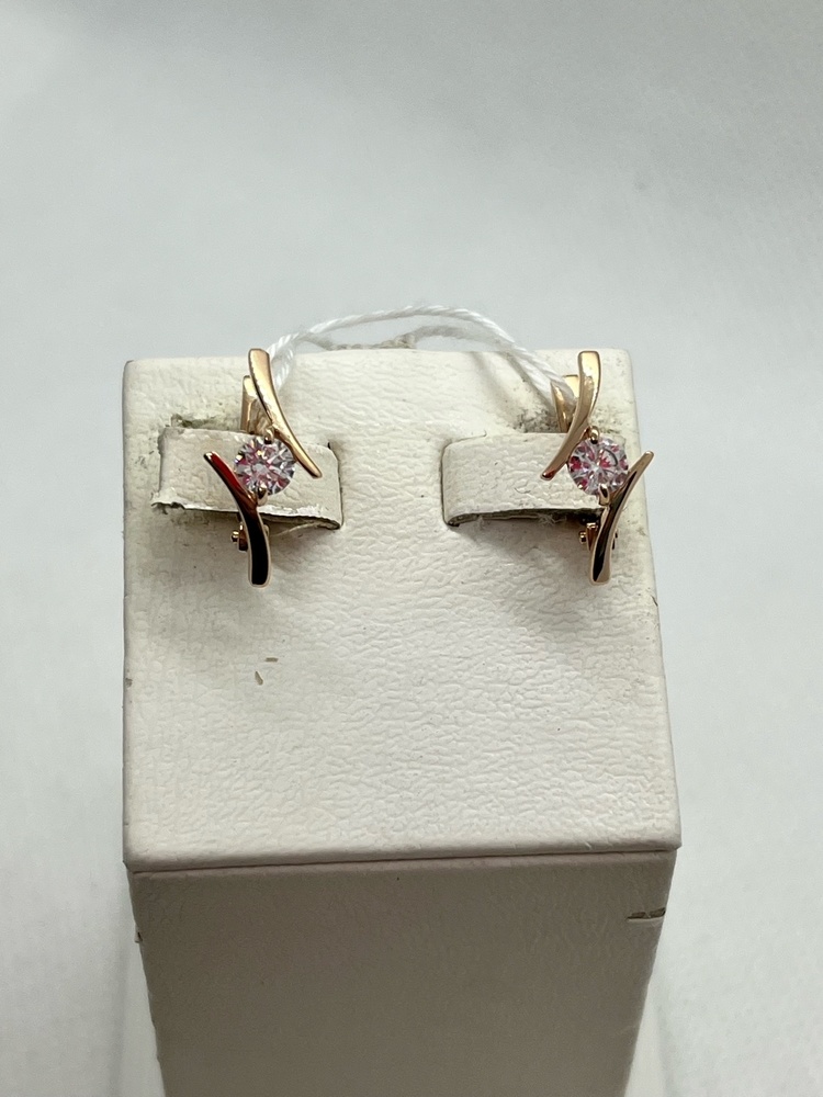 СЕРЬГИ С КАМНЕМ (Au 585)