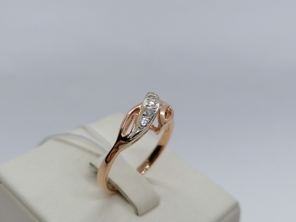 КОЛКМИ585 КОЛЬЦО С КАМНЯМИ (Au 585)
