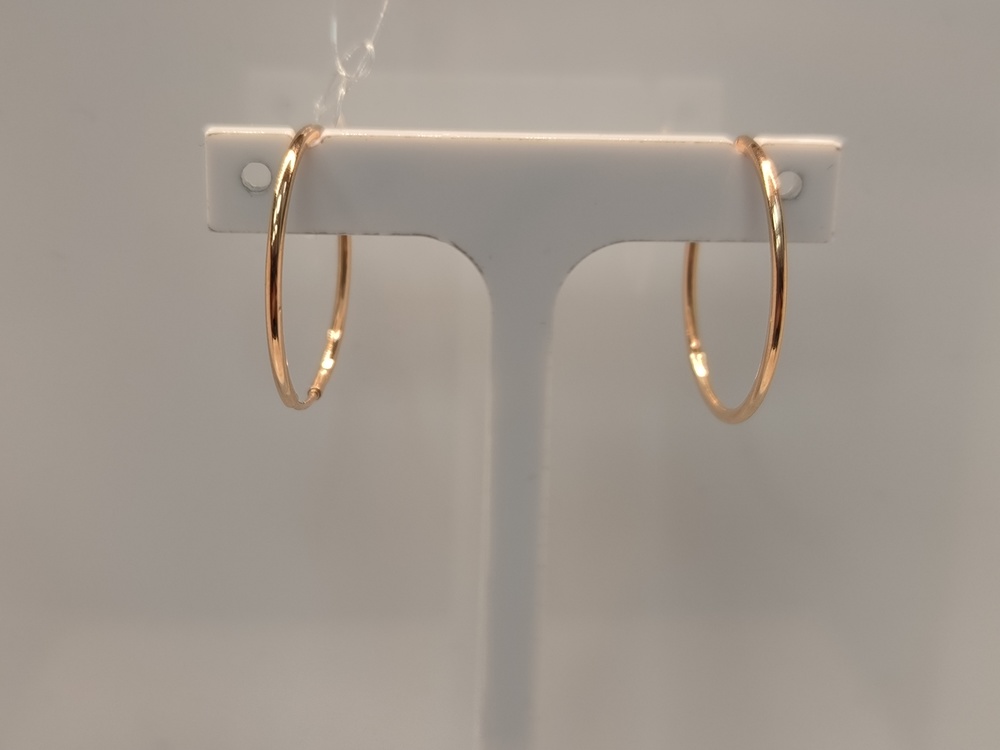 СЕРЬГИ КОНГО без камня (Au 585)