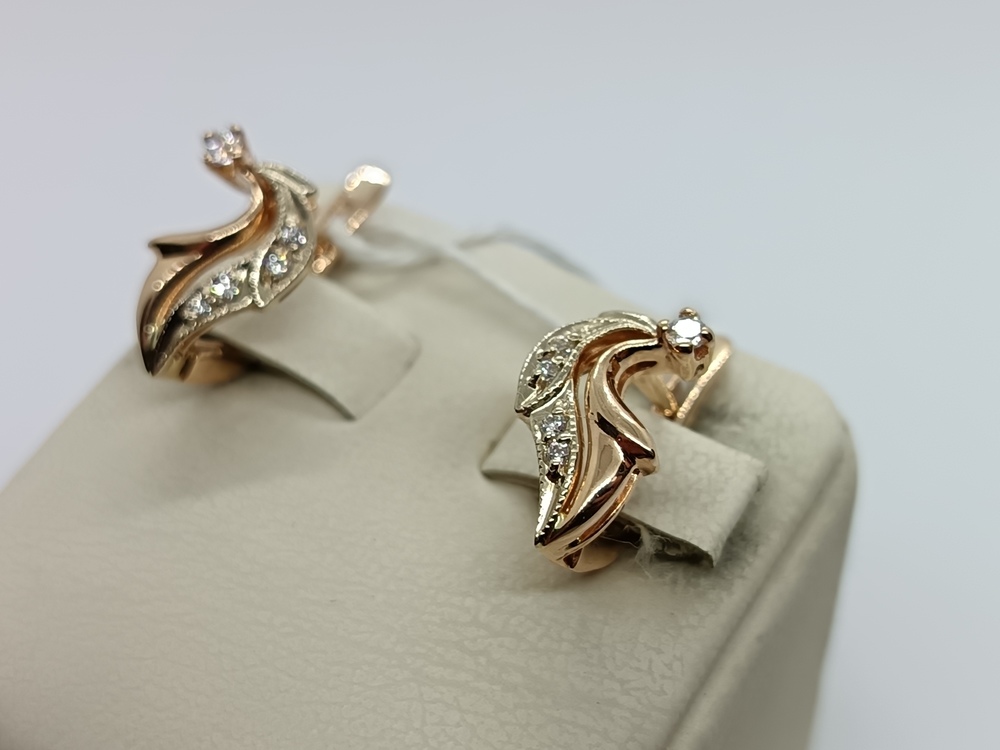 СЕРЬГИ С КАМНЯМИ (Au 585)