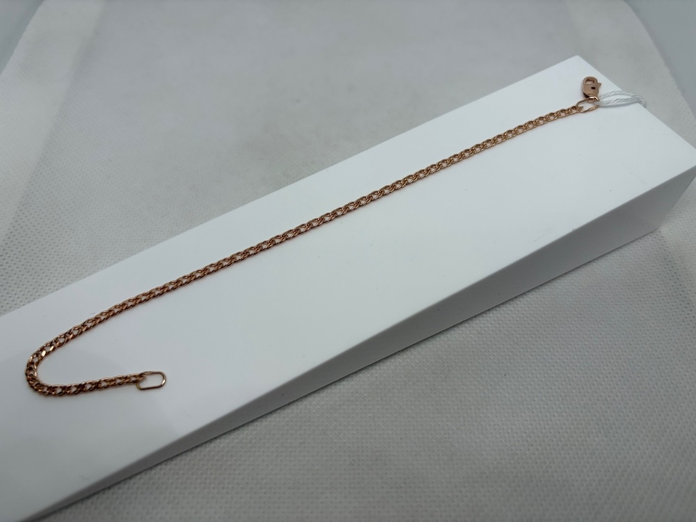 БРАСЛЕТ ПОЛНОВЕСНЫЙ Ромб двойной Au 585