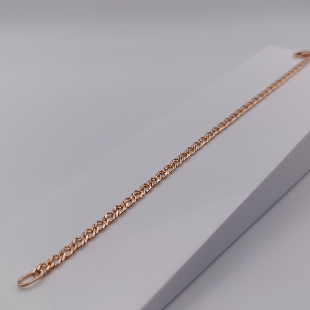 БРАСЛЕТ ПОЛНОВЕСНЫЙ Ромб двойной (Au 585)