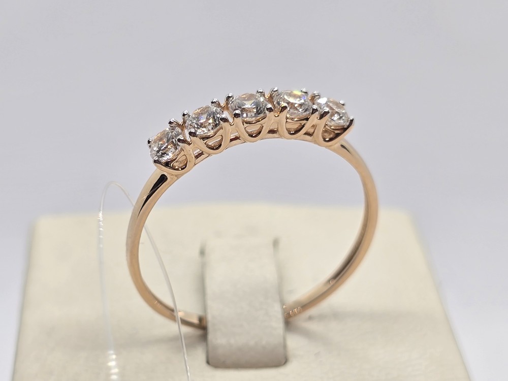 КОЛЬЦО С КАМНЯМИ (Au 585)