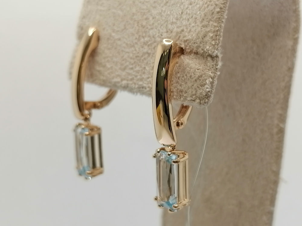 СЕРЬГИ ТОПАЗ (Au 585)