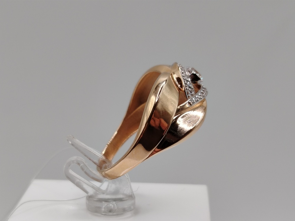 КОЛЬЦО С КАМНЯМИ (Au 585)