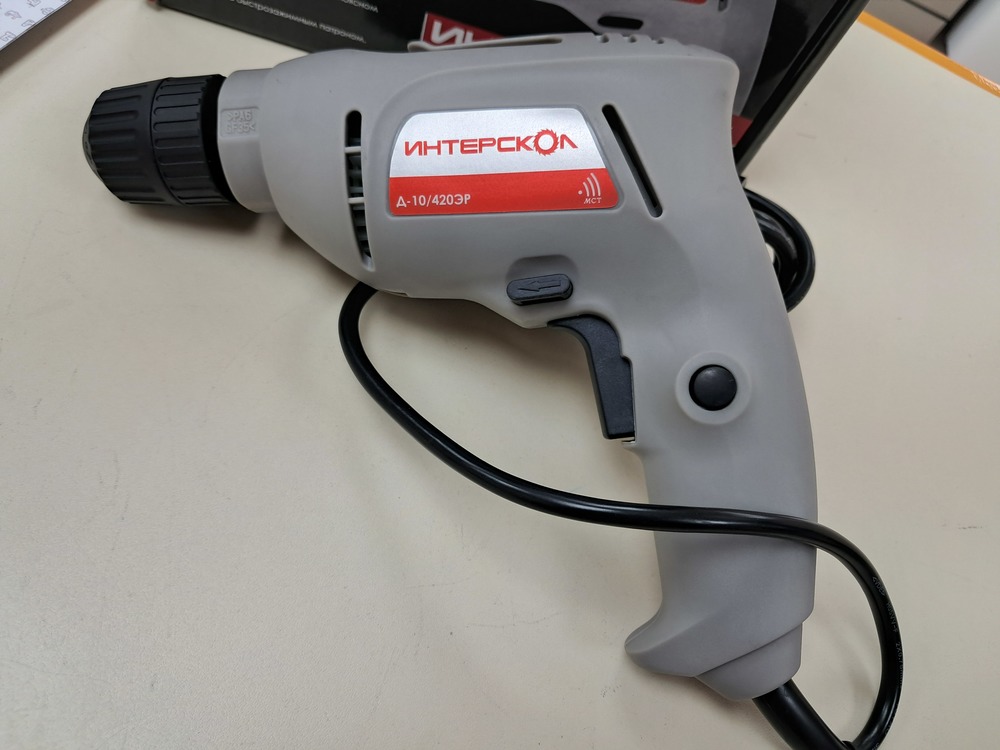 Дрель-безударная Интерскол Д-10/420ЭР ПРОМО (672.1.0.00)