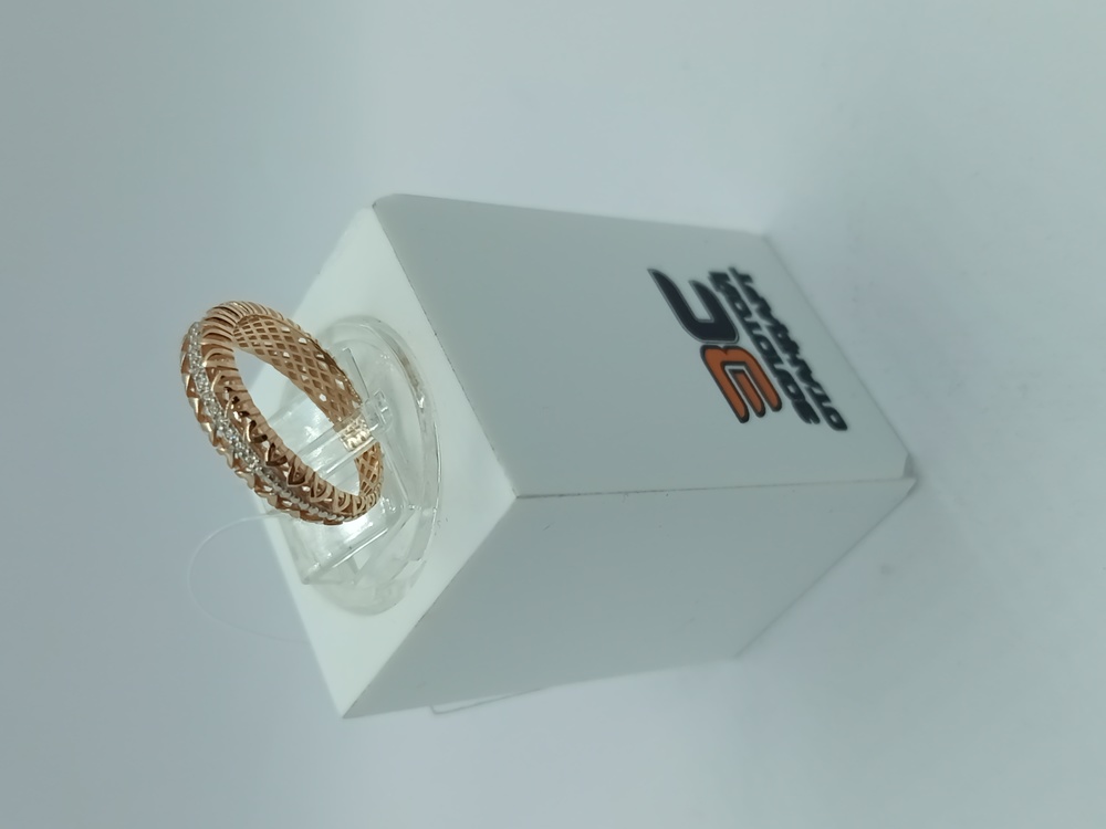 КОЛЬЦО С КАМНЯМИ (Au 585)