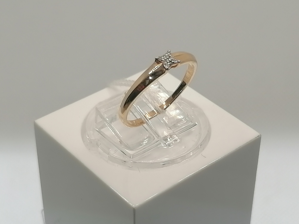 КОЛЬЦО С КАМНЯМИ (Au 585)