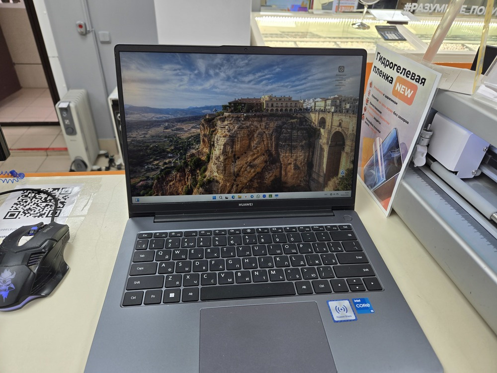 Ноутбук Huawei d14; Core I5-12450H, Intel UHD Graphics, 8 Гб, 500 Гб, Нет