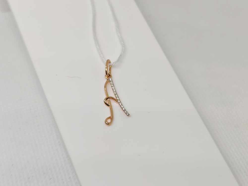 ПОДВЕСКА БУКВА А Au 585