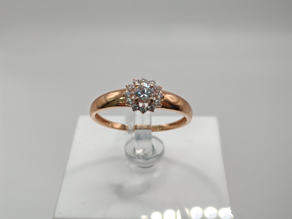 КОЛКМИ585 КОЛЬЦО С КАМНЯМИ (Au 585)