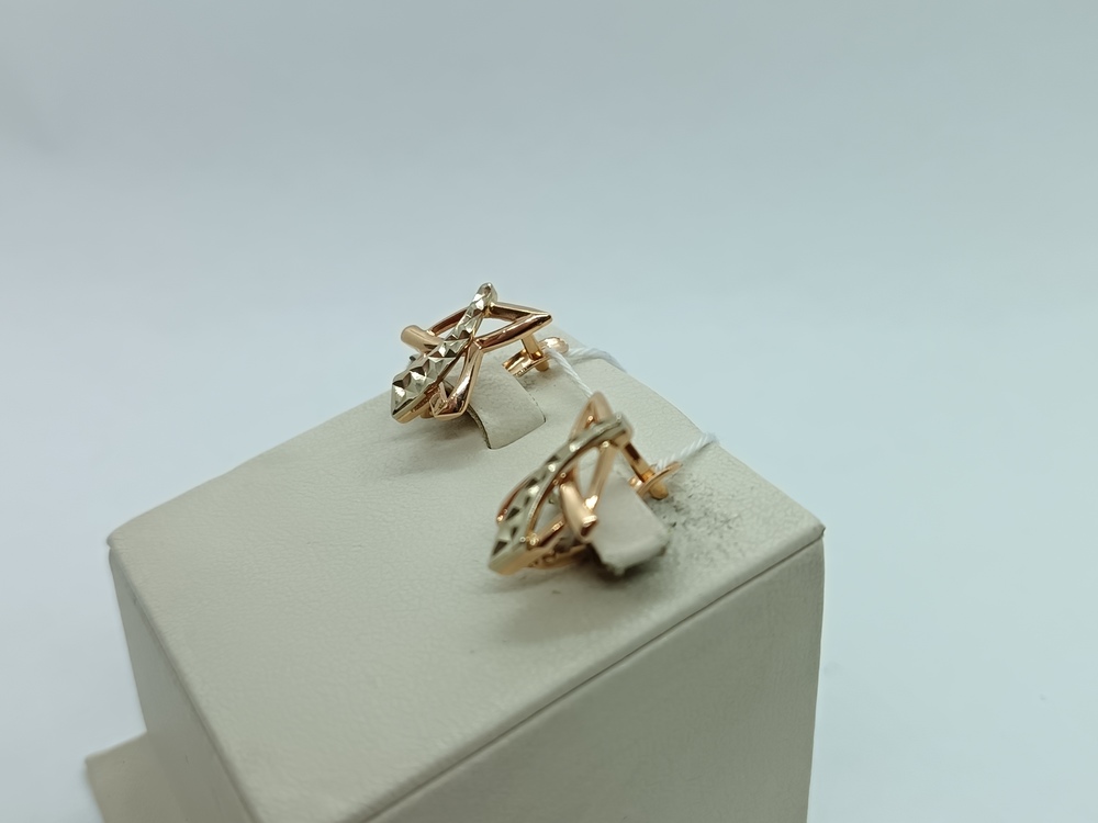 СЕРЬГИ БЕЗ КАМНЯ (Au 585)