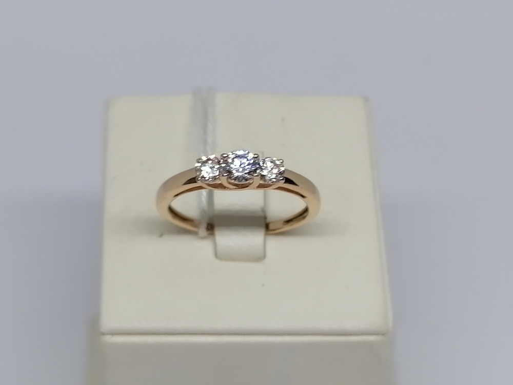 КОЛКМИ585 КОЛЬЦО С КАМНЯМИ (Au 585)