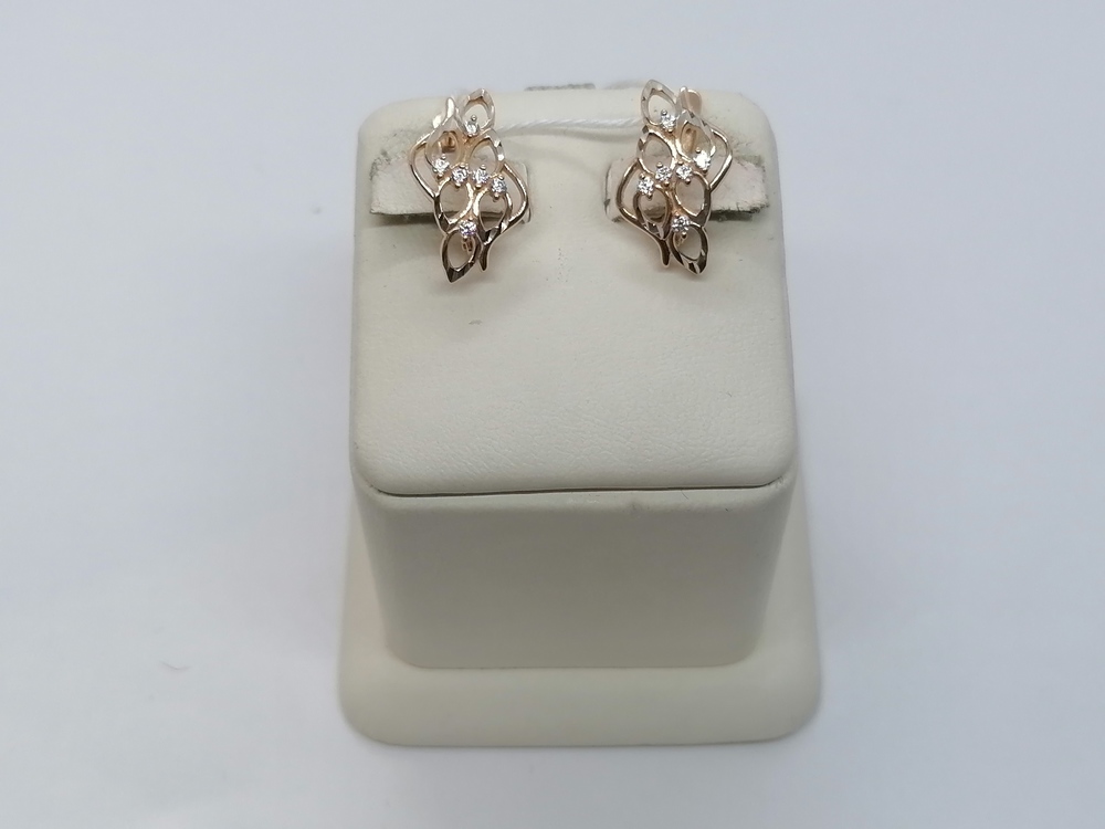 СЕРЬГИ С КАМНЯМИ (Au 585)