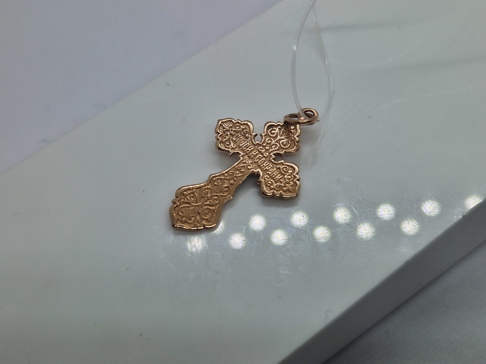 ПОДВЕСКА КРЕСТ без камня (Au 585)