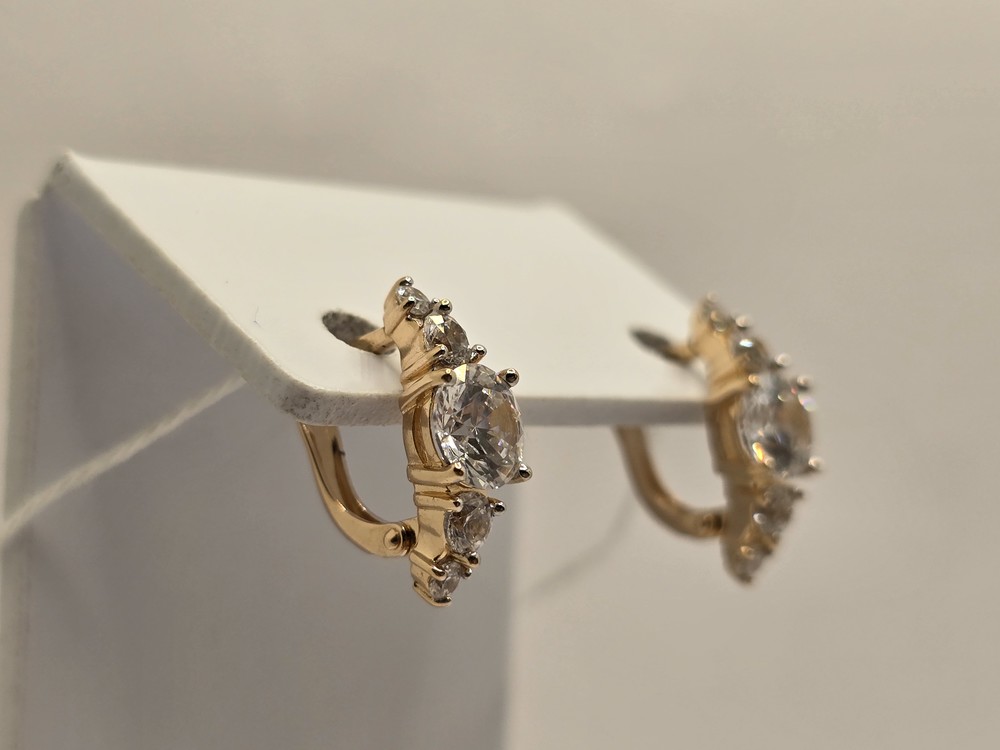 СЕРЬГИ С КАМНЯМИ (Au 585)