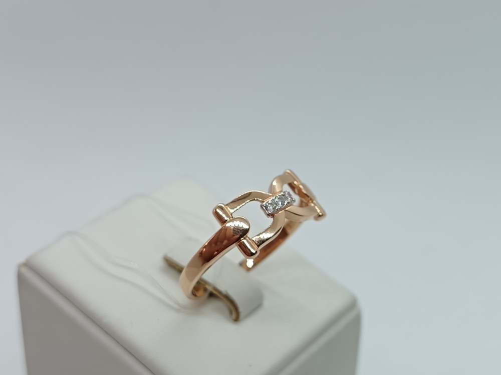 КОЛЬЦО С КАМНЯМИ (Au 585)