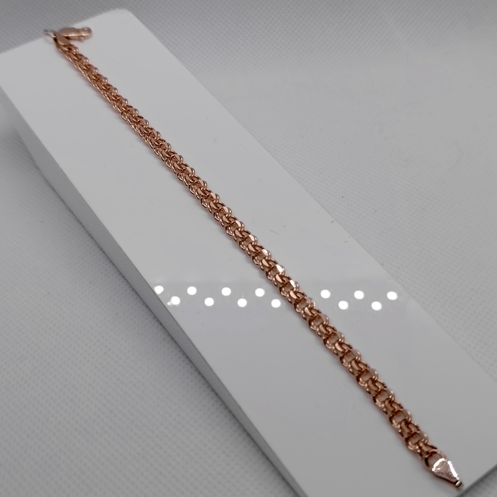 БРАСЛЕТ ПУСТОТЕЛЫЙ Бисмарк (Au 585)