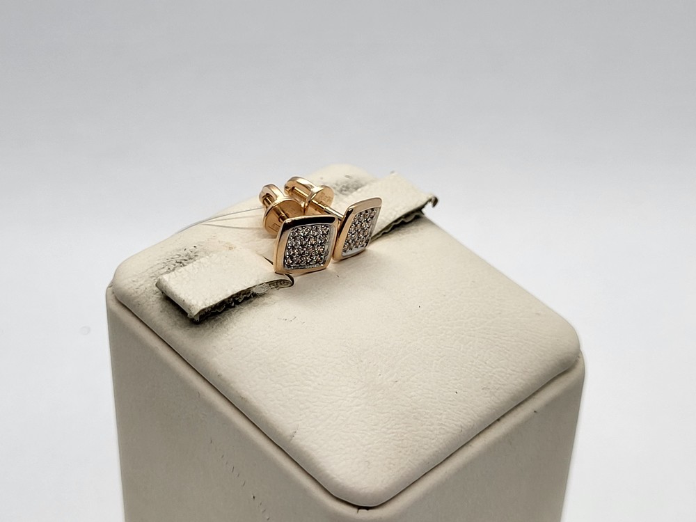 СЕРЬГИ ПУСЕТЫ с камнями (Au 585)