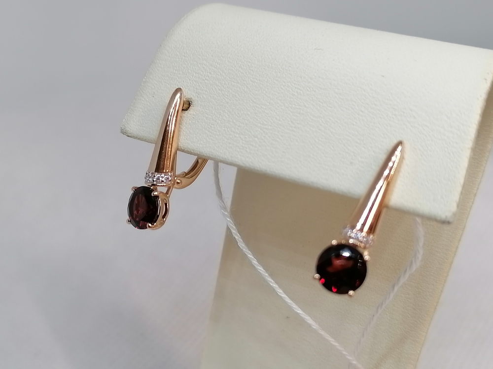 СЕРЬГИ С КАМНЯМИ (Au 585)