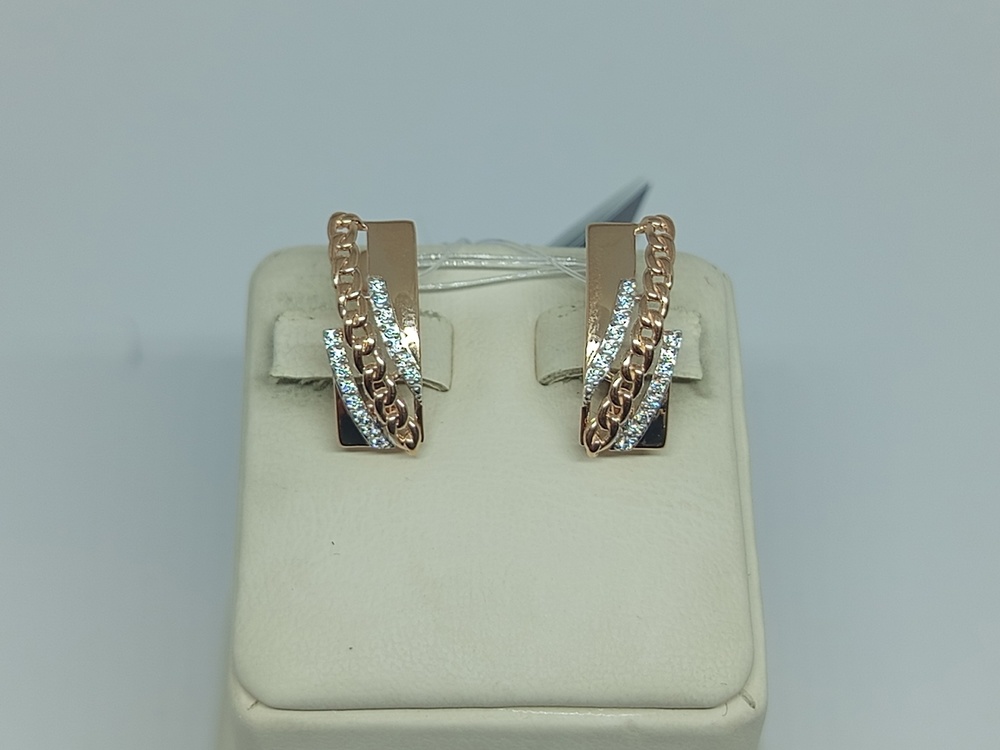 СЕРЬГИ С КАМНЯМИ (Au 585)