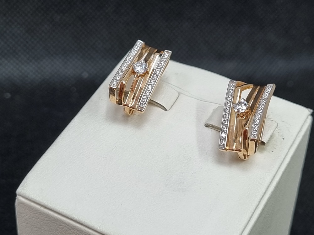 СЕРЬГИ С КАМНЯМИ (Au 585)