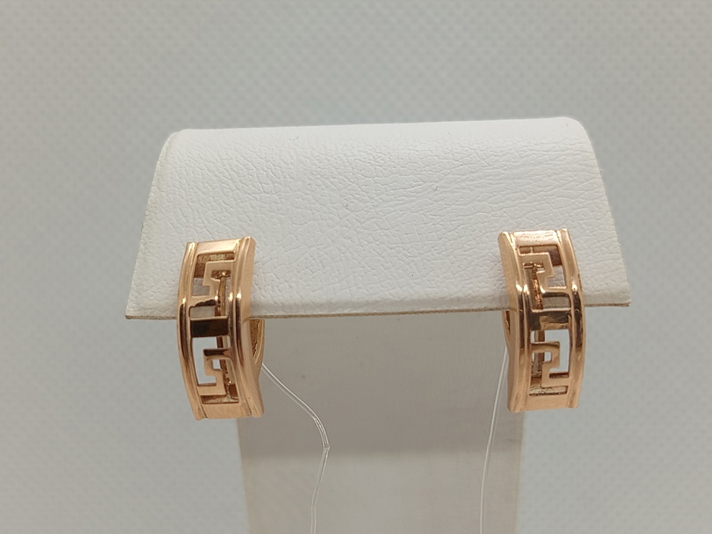 02231 СЕРЬГИ БЕЗ КАМНЯ (Au 585)