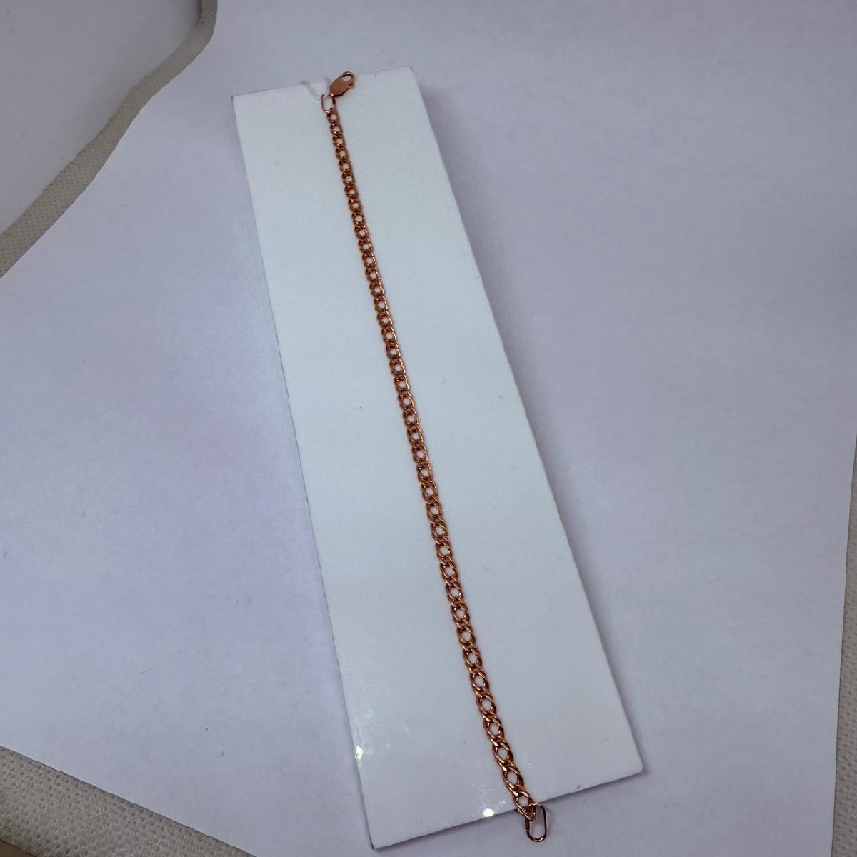 БРАСЛЕТ ПОЛНОВЕСНЫЙ Ромб двойной Au 585