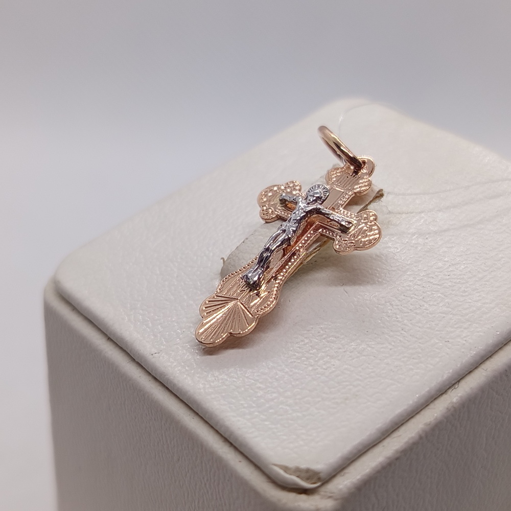 ПОДВЕСКА КРЕСТ без камня (Au 585)