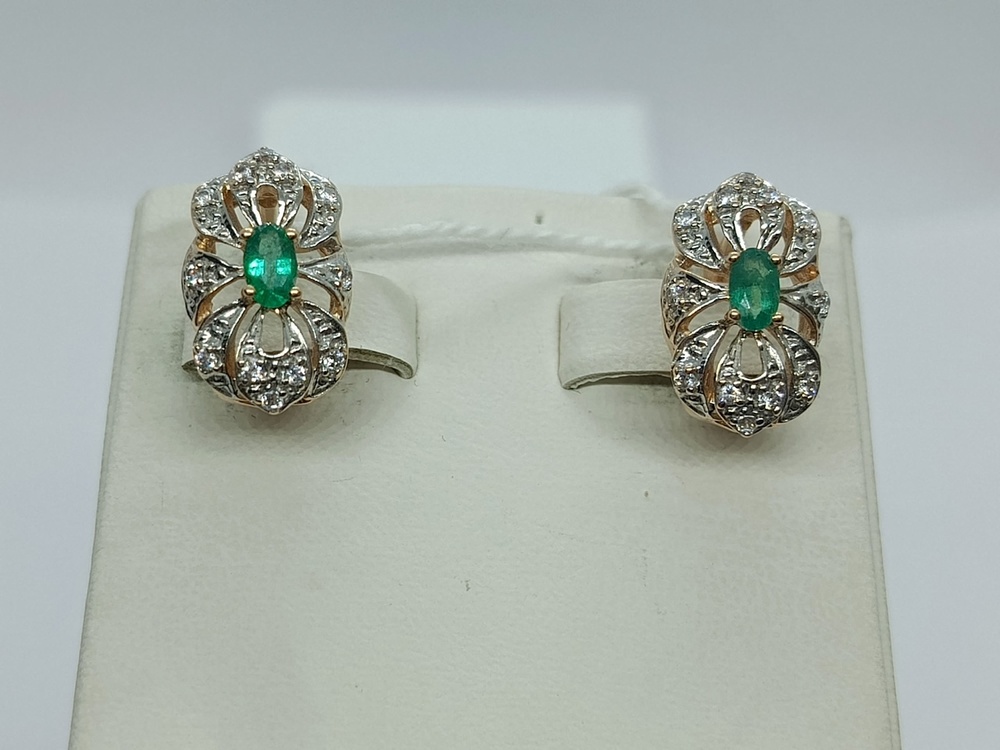 СЕРЬГИ С КАМНЯМИ (Au 585)