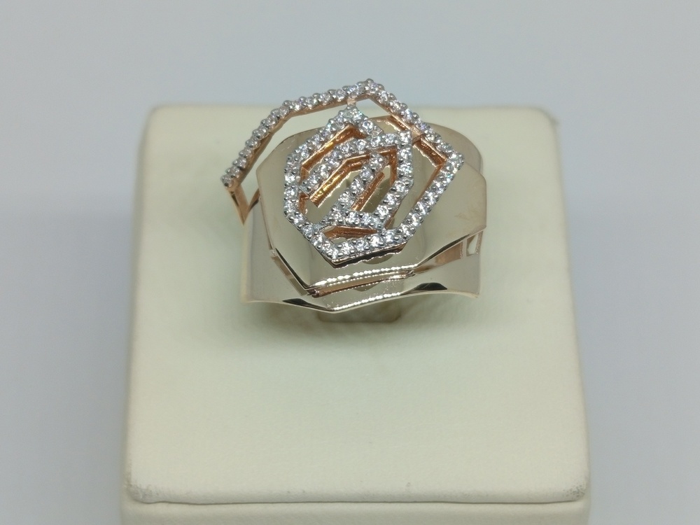 КОЛЬЦО С КАММНЯМИ (Au 585)