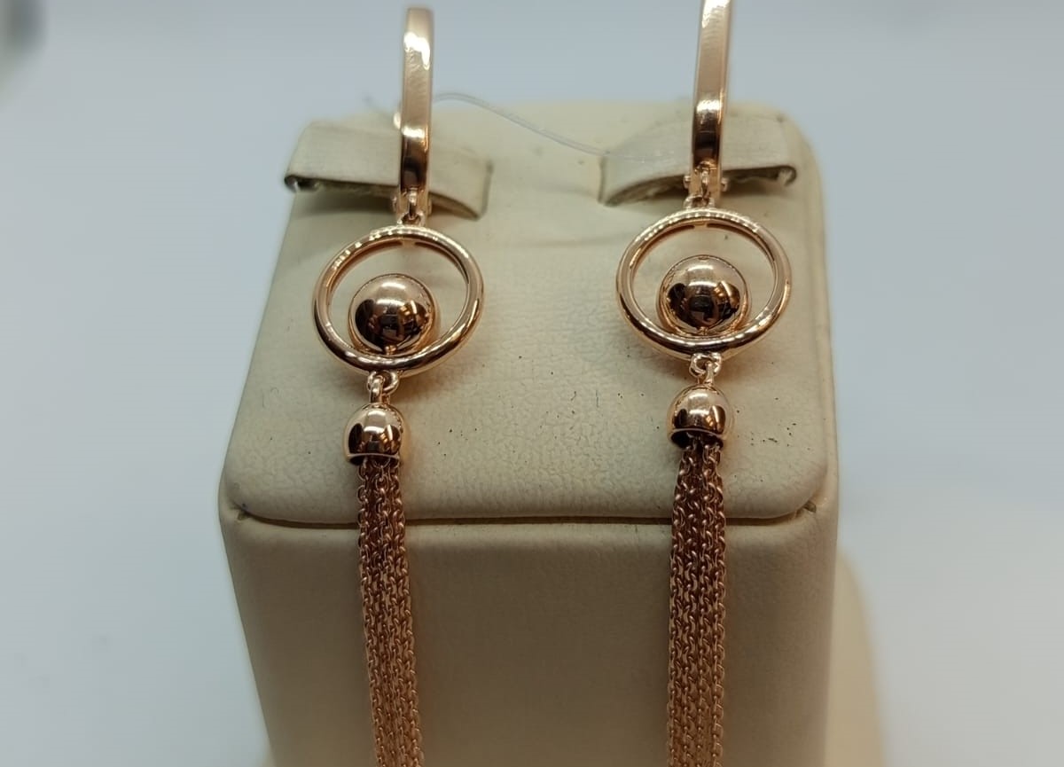 СЕРЬГИ БЕЗ КАМНЯ (Au 585)