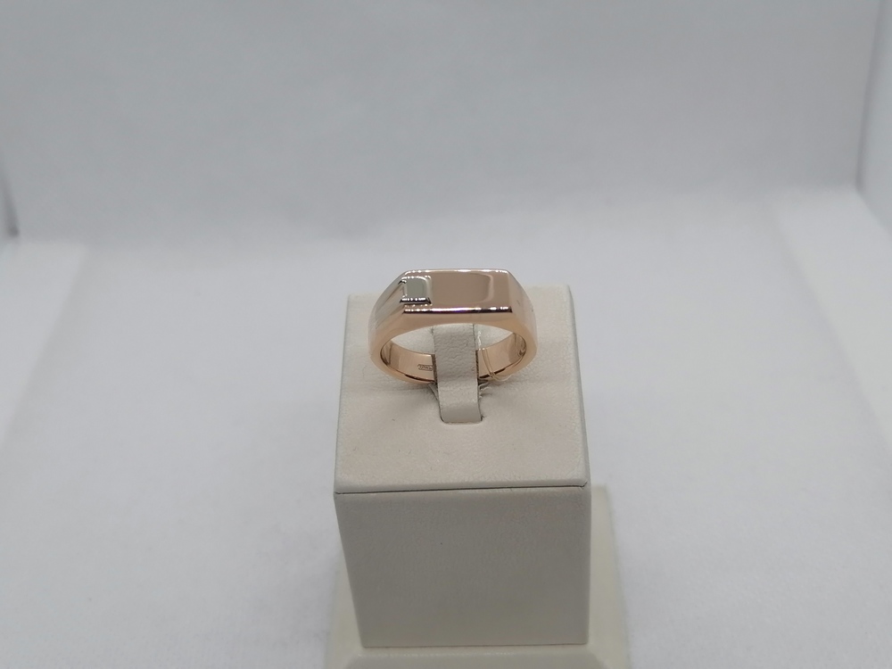 01-0039 КОЛЬЦО ПЕЧАТКА без камня (Au 585)