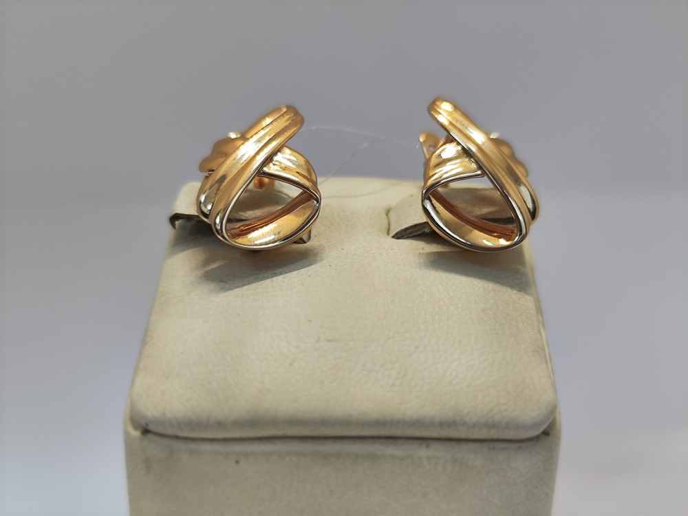 СЕРЬГИ БЕЗ КАМНЯ (Au 585)