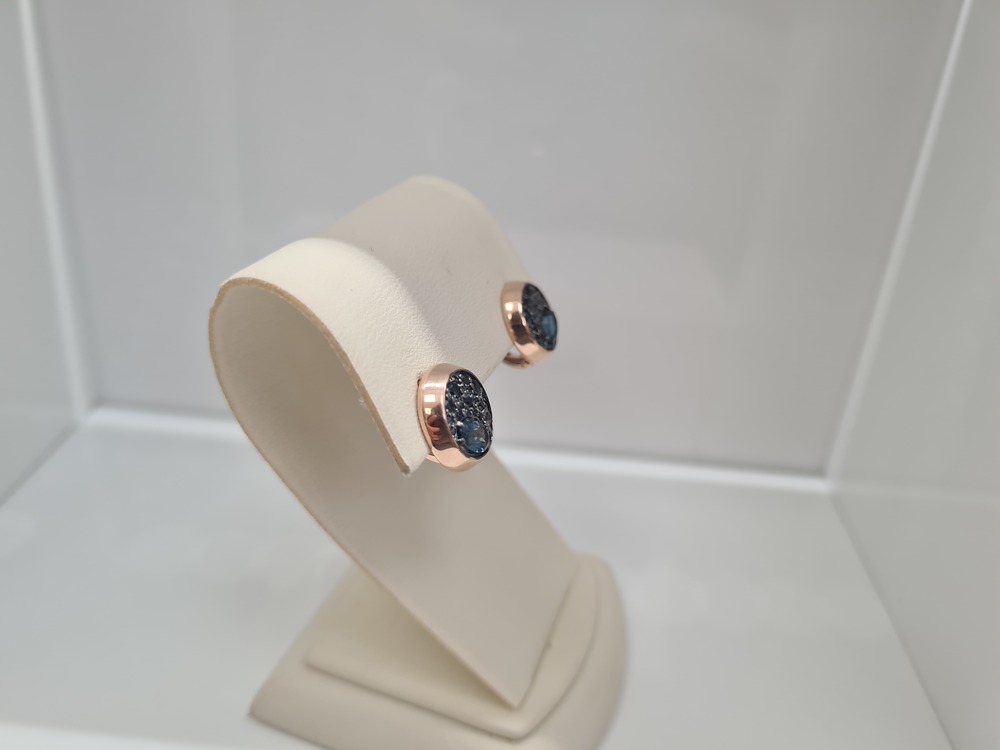 СЕРЬГИ ЛОНДОН-ТОПАЗ (Au 585)