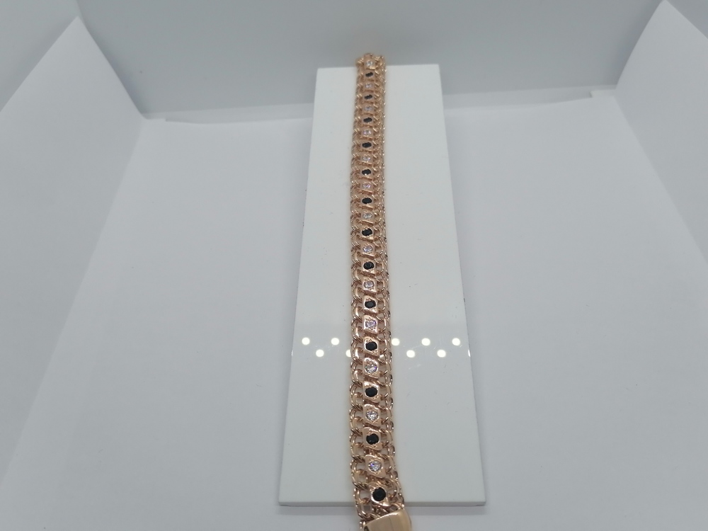 Б585 БРАСЛЕТ С КАМНЯМИ (Au 585)